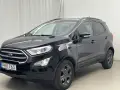 Svart Ford Ecosport med registreringsskylten PHX 763. En potentiell ford ecosport problem kan vara att den är lite dammig.