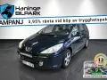 Mörkblå Peugeot 307 kombi, en bil som kan ha vanliga fel, visas på Haninge Bilpark. Kampanj med 3,95% ränta.