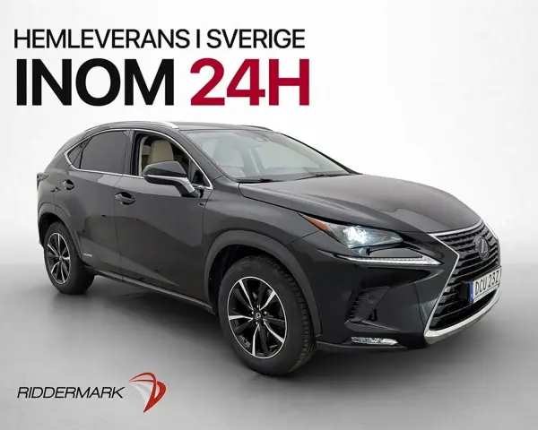 Svart Lexus NX 300h, hemleverans i Sverige inom 24h. Inga problem med denna bil!