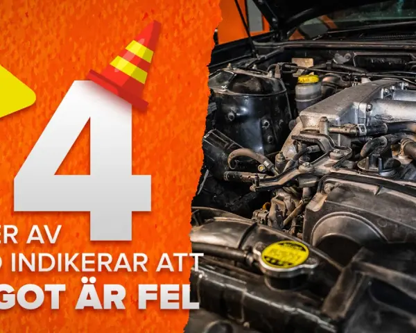 4 typer av ljud indikerar att något är fel. Lyssna noga på det brummande ljudet från bilen.