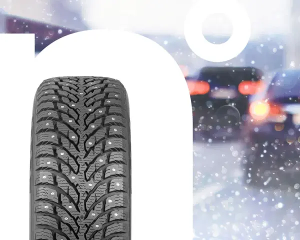 Dubbdäck för nordiska förhållanden. Nokian Nordman North 9 testar greppet i snömodd.