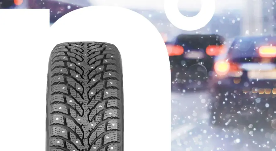 Dubbdäck för nordiska förhållanden. Nokian Nordman North 9 testar greppet i snömodd.